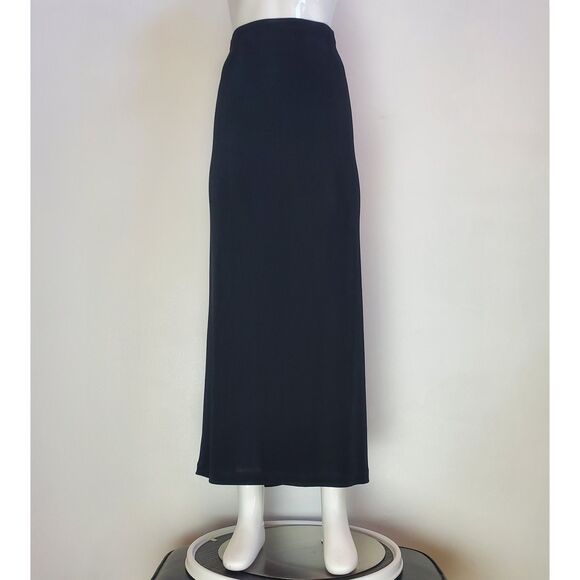 NEW Vintage 90s Chico's Plus Size Black Maxi Skirt - Picture 2 of 8